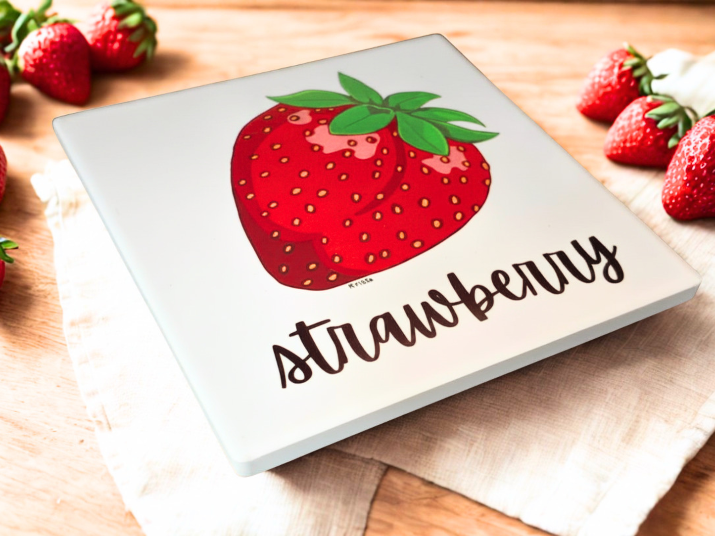 Strawberry Coaster